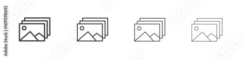 Image icons vector graphics for web designs