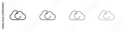 Backup icons vector graphics for web designs