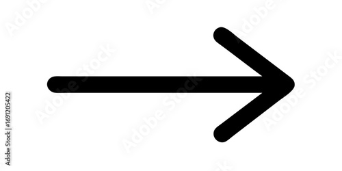 black and white arrow