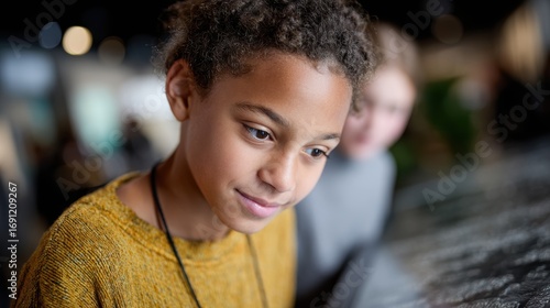 black history museum exhibition, a varied group of african american students and families exploring black history exhibits at a museum with interactive displays and historical artifacts engaged faces