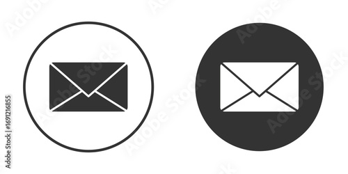 Email icon silhouette vector illustration collection