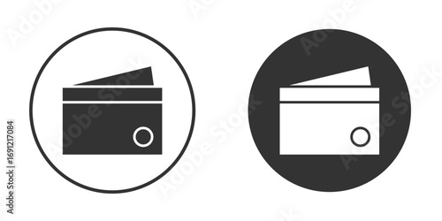 Wallet icon silhouette vector illustration collection
