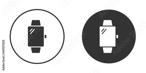 Smartwatch icon silhouette vector illustration collection