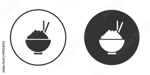 Rise Bowl icon silhouette vector illustration collection