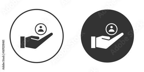 Retention icon silhouette vector illustration collection