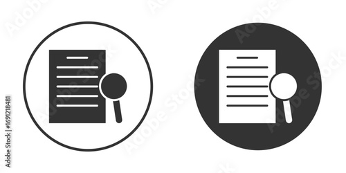 Research icon silhouette vector illustration collection