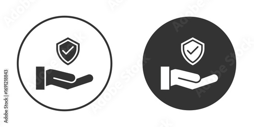 Policyholder icon silhouette vector illustration collection