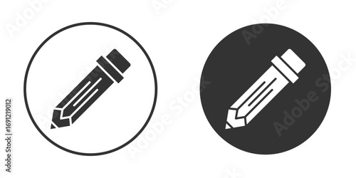 Pencil icon silhouette vector illustration collection
