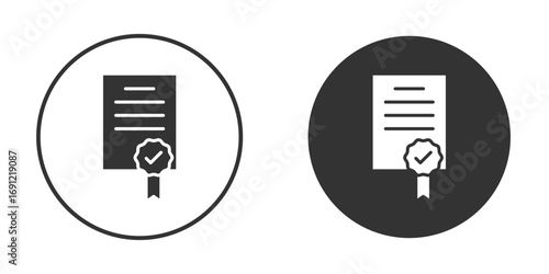 Patented icon silhouette vector illustration collection