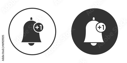 Notification bell icon silhouette vector illustration collection