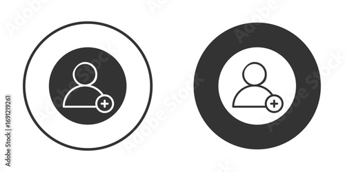 New account icon silhouette vector illustration collection