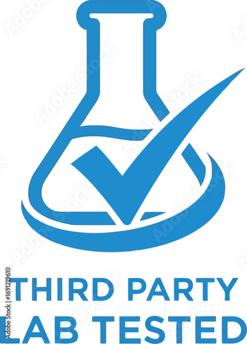 Verified quality assurance approval laboratory testing success certificate checkmark icon vector