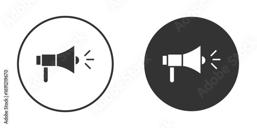 Loud Speaker icon silhouette vector illustration collection