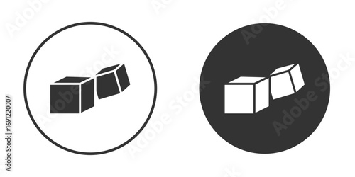 Ice icon silhouette vector illustration collection