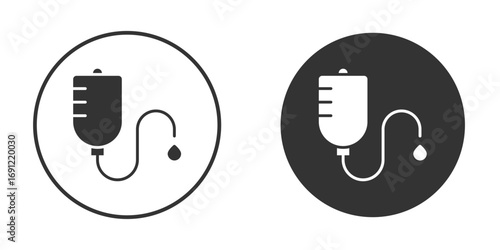 IV drip icon silhouette vector illustration collection