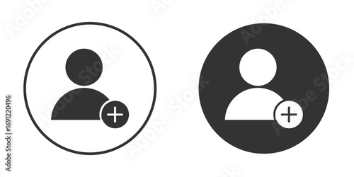 Follower icon silhouette vector illustration collection