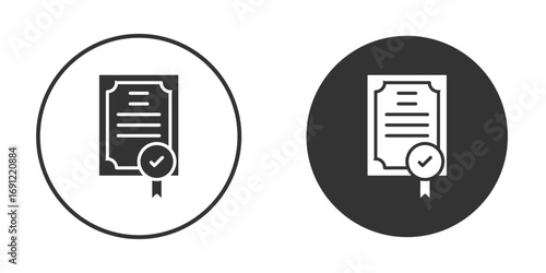 Diploma icon silhouette vector illustration collection