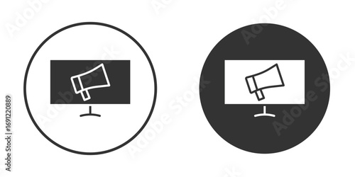 Digital marketing icon silhouette vector illustration collection