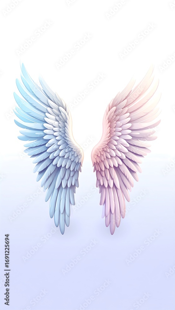 Fototapeta premium Pair of delicate angel wings