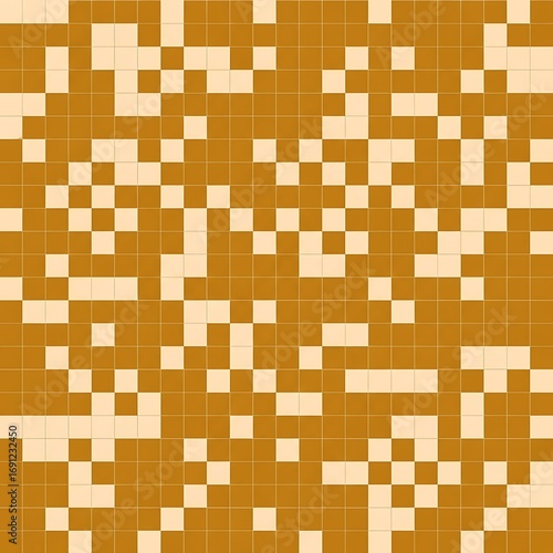 Modern background with golden brown and beige mosaic pattern for creative designs