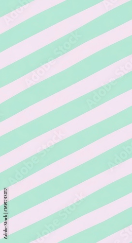 Pastel mint and pink stripes background perfect for spring and summer designs