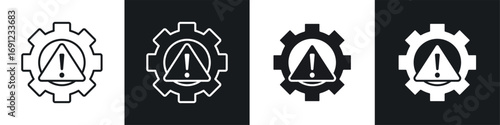 Failure icons in solid and stroke graphics
