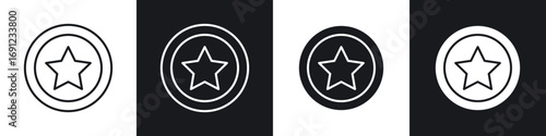 Earn point icons in solid and stroke graphics