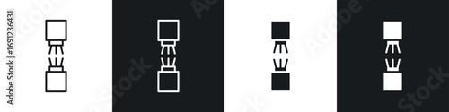 Broken Wire icons in solid and stroke graphics icons in solid and stroke graphics