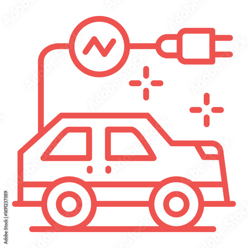 Electric Car Icon