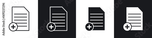 Add document icons in solid and stroke graphics