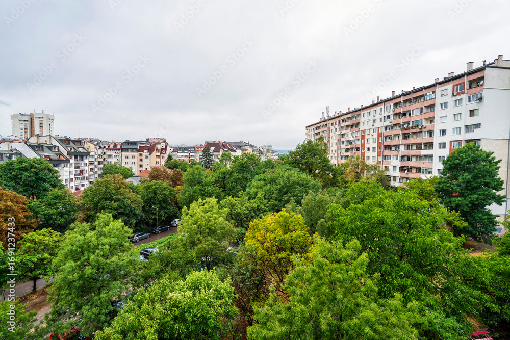 Naklejka premium Hipodruma district Sofia Bulgaria cityscape view