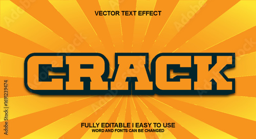 Crack Edidtable Text Effect