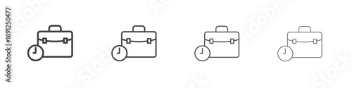 Work experience icon simple vector line art symbol