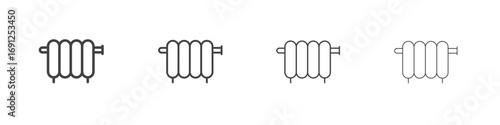 Radiator icon simple vector line art symbol