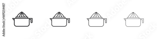 Tableau sur toile Juicer squeezer icon simple vector line art symbol