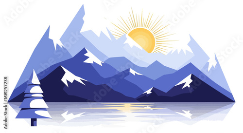 winter mountain landscape