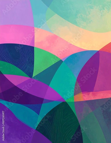 Abstract colorful shapes
