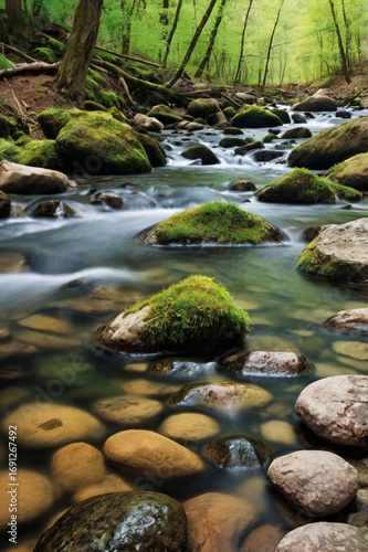 mountain river in the forest