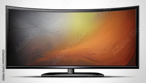 lcd tv isolated on white background