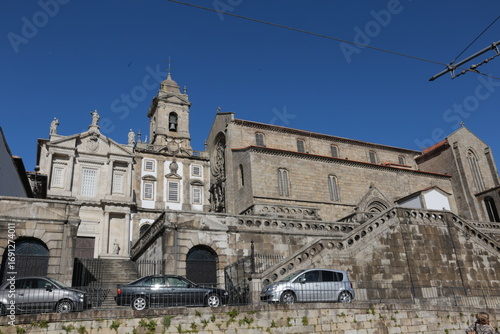 Historic Urban Church Architecture in Porto, Portugal