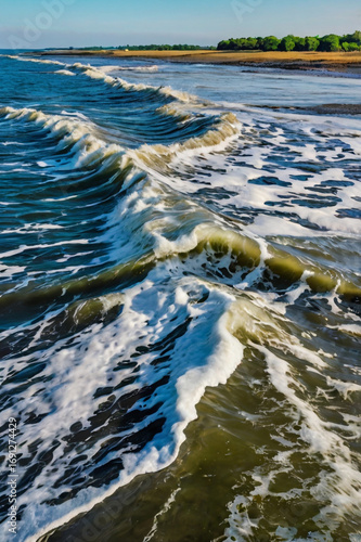 waves on the beach