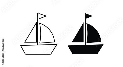 Two Sailboats Icon