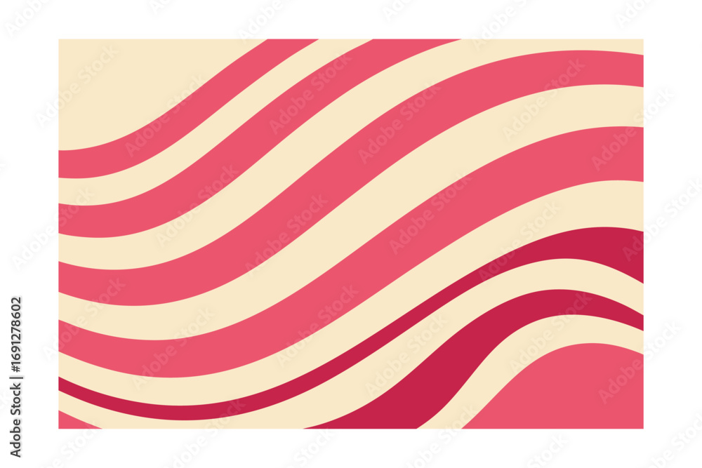 Fototapeta premium hypnotic vector artwork with flowing pink and cream