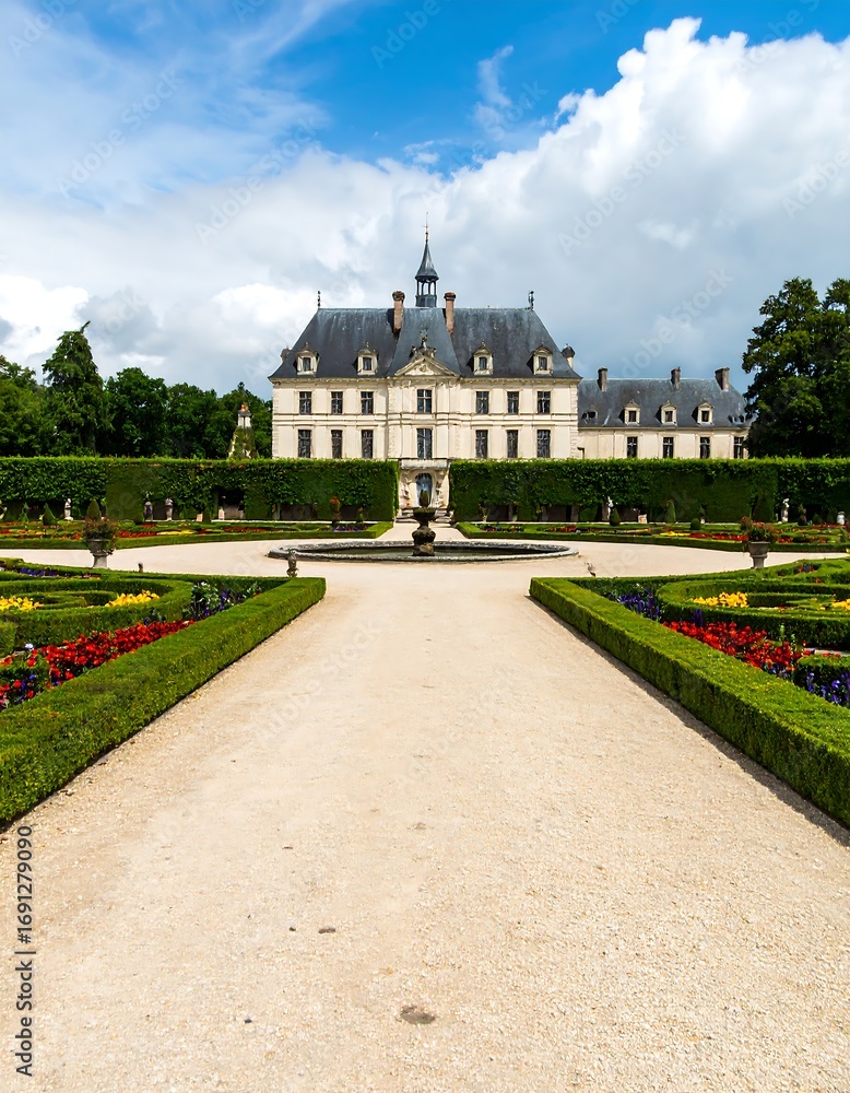 Fototapeta premium Chateau Garden Path View