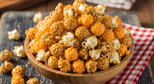Delicious Gourmet Caramel Cheddar Cheese Popcorn Mix Snack Treat