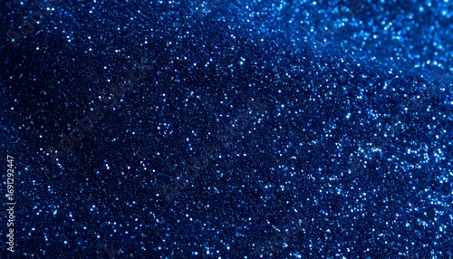 Close-up view of deep blue glitter