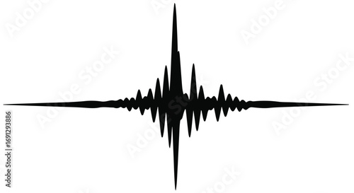 Abstract sound wave graphic representing audio or communication