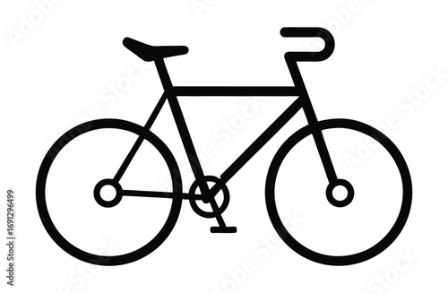 Bicycle icons isolated on transparent background. Modern and editable bicycle icon. Bicycle logo, Bicycle silhouette.
