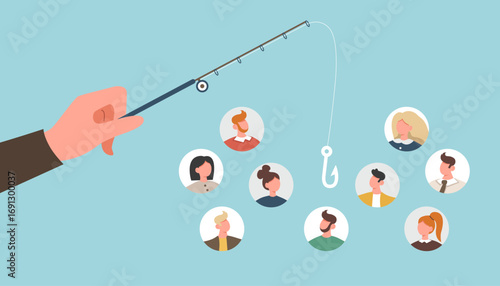 Finding new employees, matching candidates to job responsibilities, allocating resources, changing team structure, restructuring departments and positions, the hand catches employees on the hook.