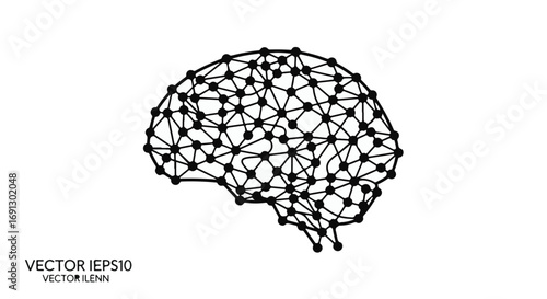 Abstract neural network representing the complexity of the human brain and thought.